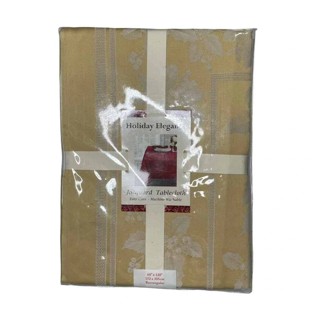 Holiday elegance table cloth 60” X 120”